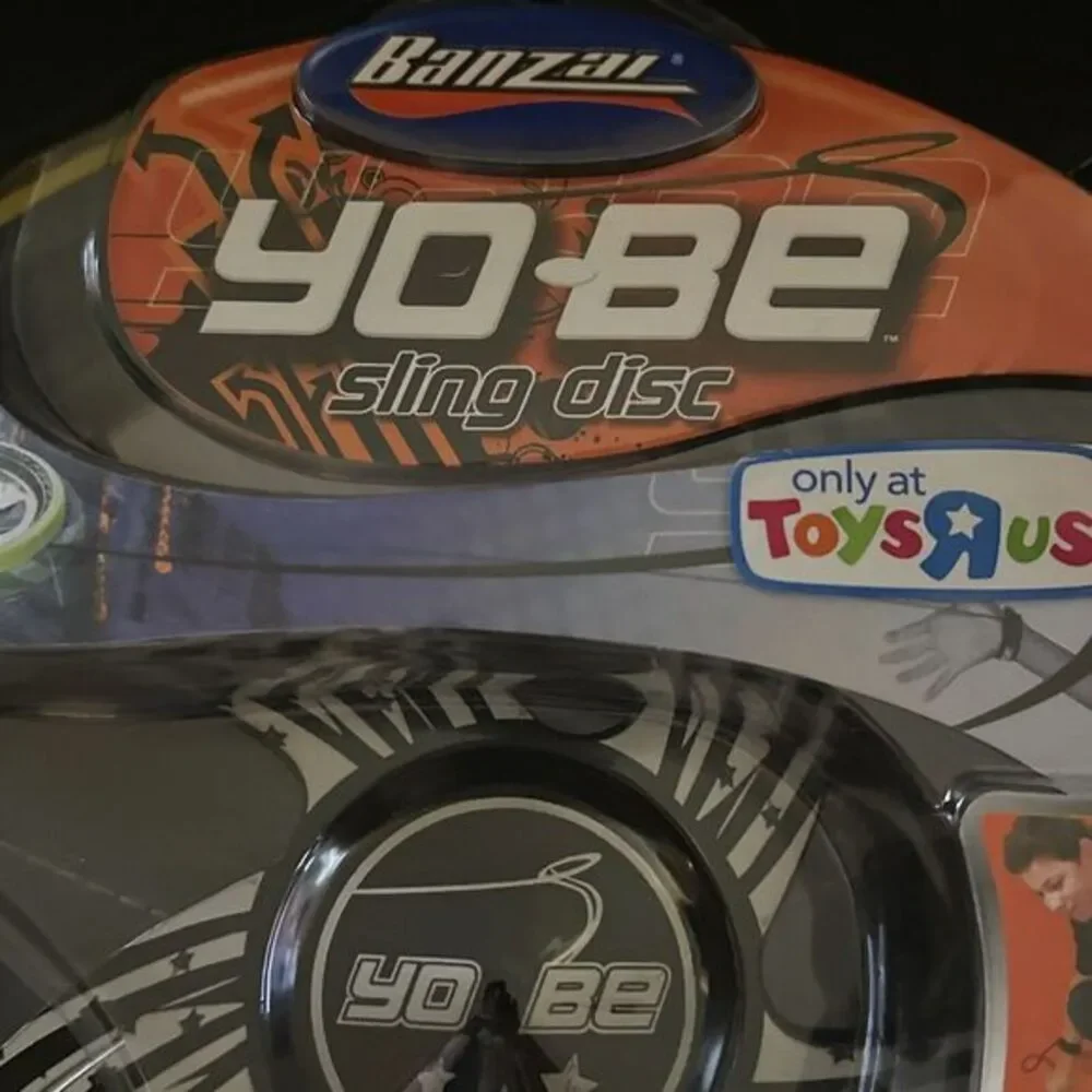Banzai Yo-Be Yobe Sling‎ Disc Power Leash Black Yellow Toys R Us Exclusive New